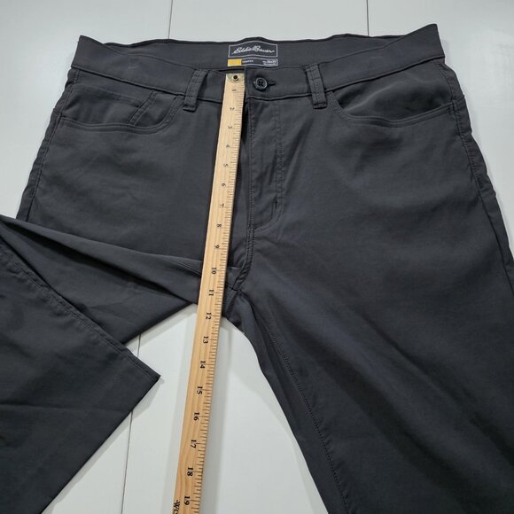 Eddie Bauer Travex Pants Men 36x30/27 Gray Pockets Stretch Outdoor Hiking Hemmed - Picture 6 of 16